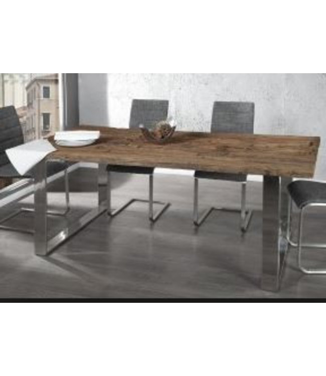 Eetkamertafel - Railway Sleeper U poot