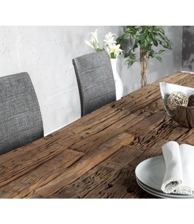 Eetkamertafel - Railway Sleeper U poot