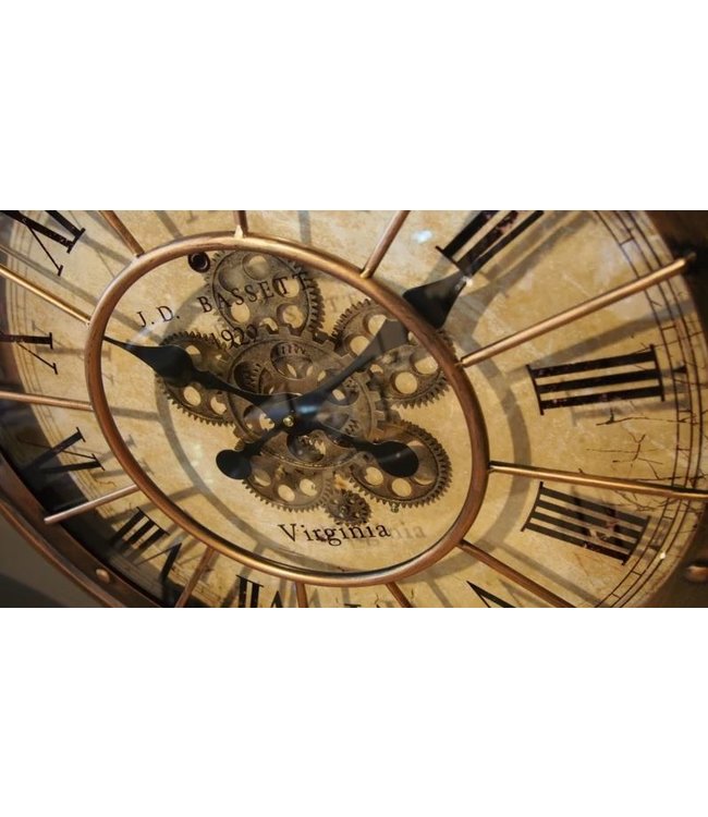 Wandklok Bassett Gold