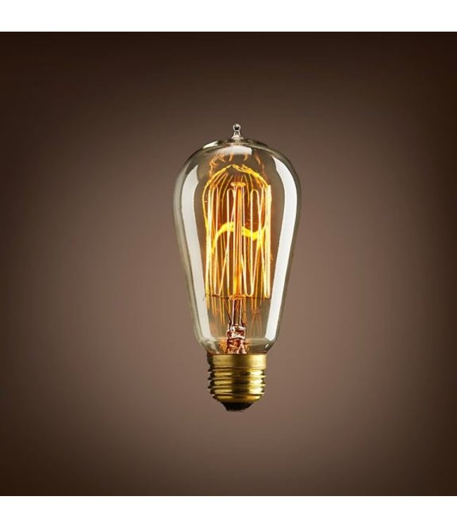 Industriële hanglampen - Rood koperen pijp / buis lamp