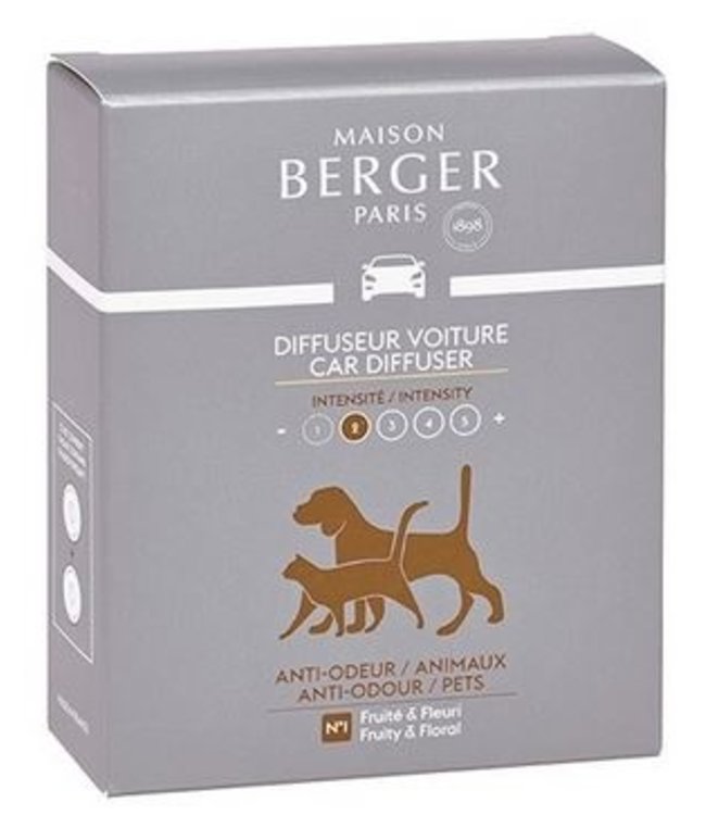 Maison Berger - Navulling autoparfum - Anti odeur pets - Anti dierenluchtjes