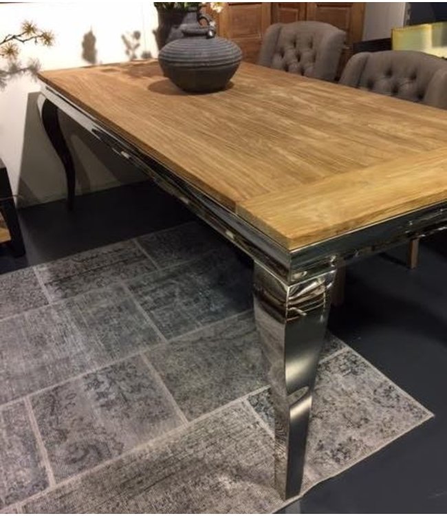 Eetkamertafel - Railway Sleeper U poot