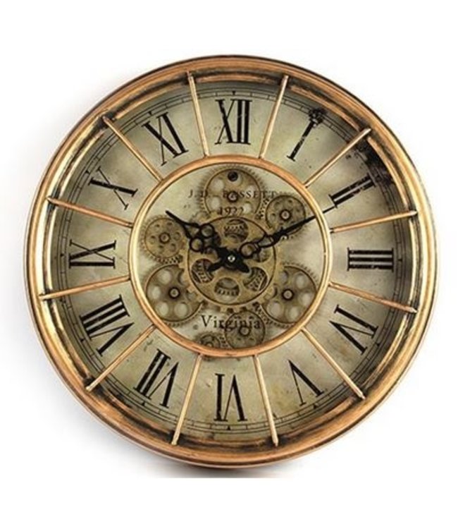 Wandklok Bassett Gold