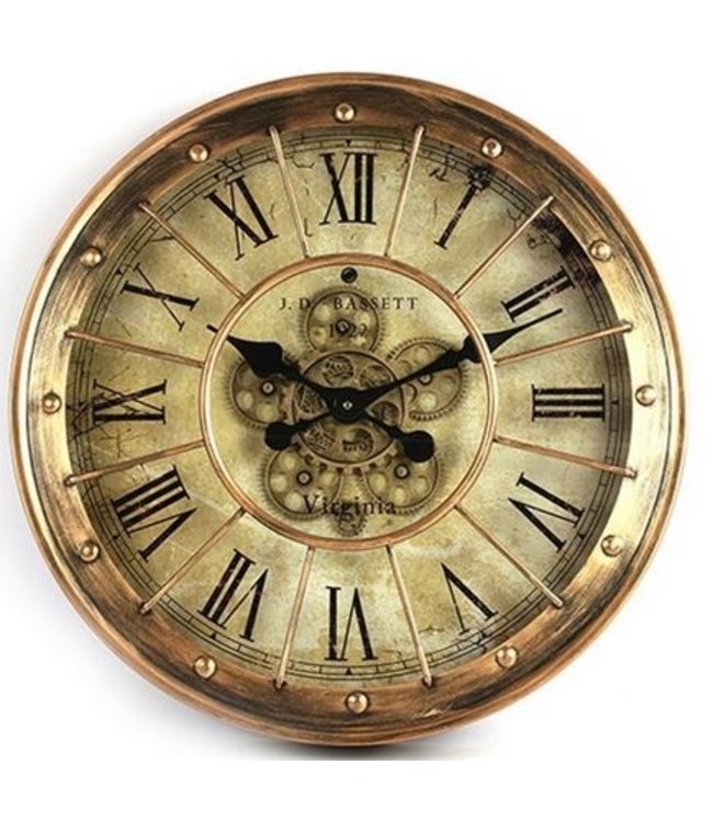 Wandklok Bassett Gold