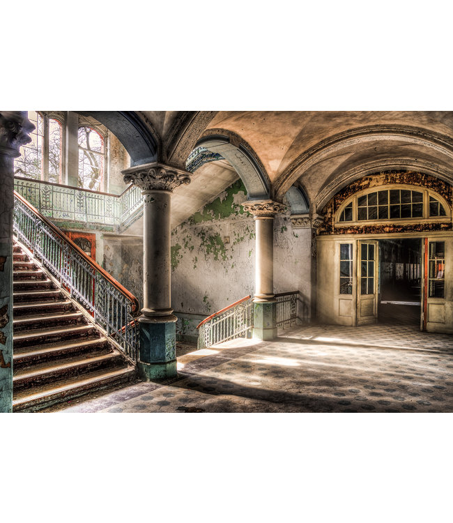 Glasschilderij - The Mannor  - Oud Trappenhuis