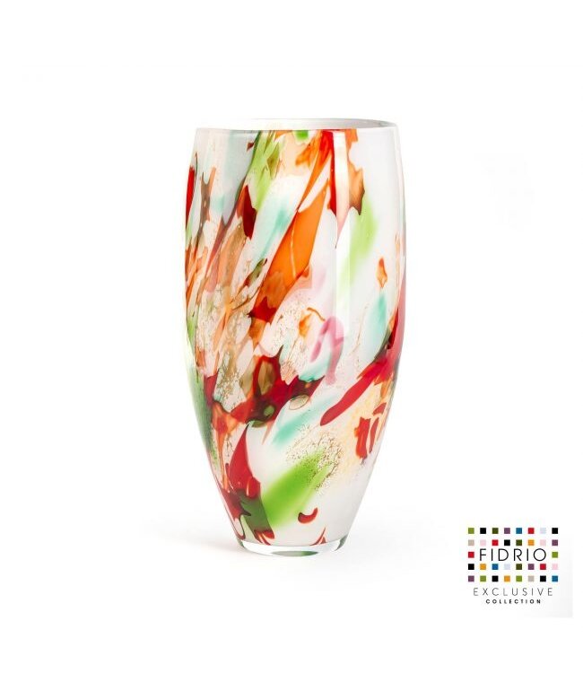 Fidrio Mixed Colours vaas - model Oval
