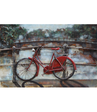 Home Rode fiets op de gracht