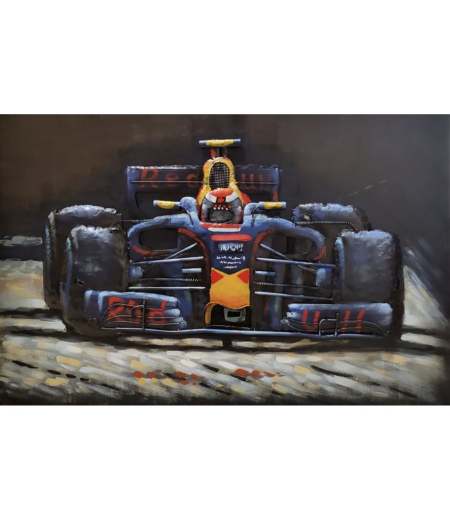 Metalen 3D schilderij - Max Verstappen