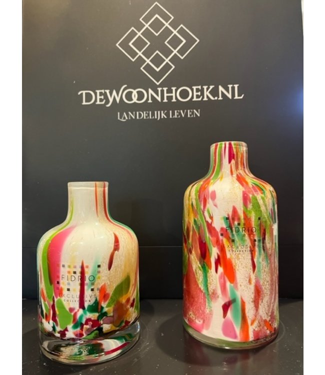 Fidrio mixed colours vaas - Bottled