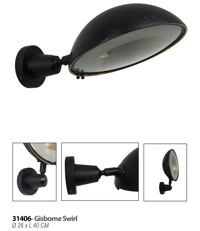 Wandlamp - Gisborne Swirl