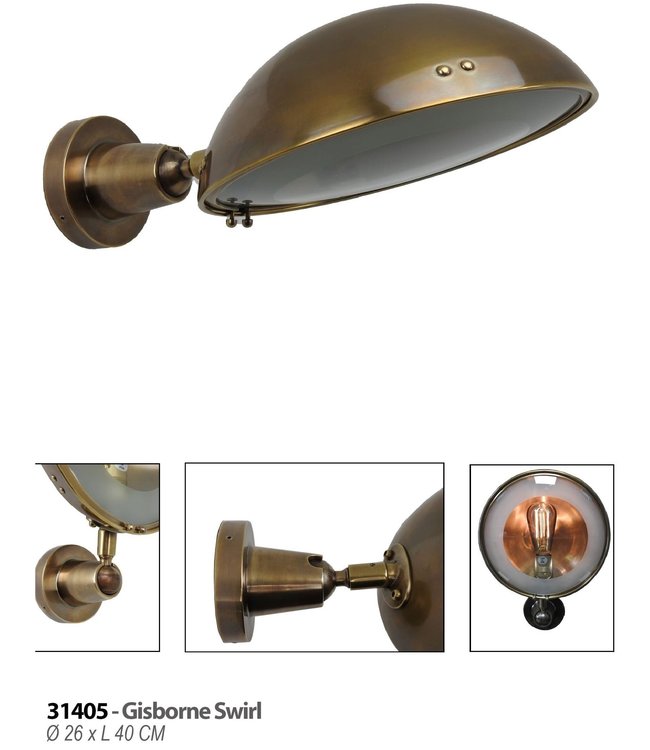 Wandlamp - Gisborne Swirl