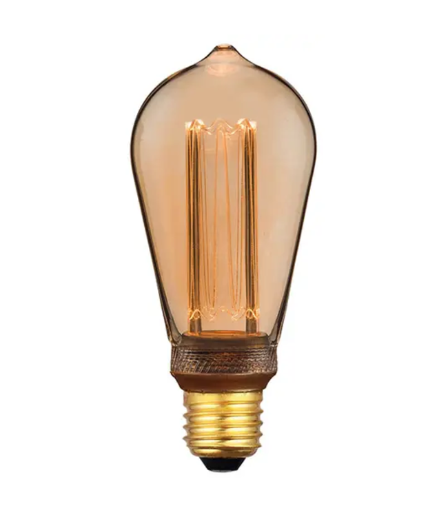 perspectief bal rok LED lamp kooldraad - E27 5W- 1.800K- 3-stap-dim - De Woonhoek