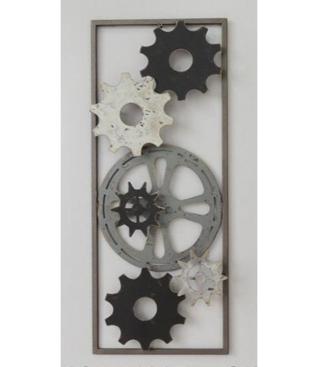 Metalen 3D wanddecoratie - Wheel of fortune