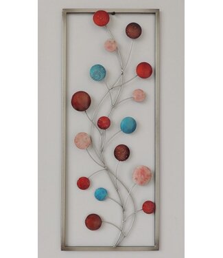 Metalen 3D wanddecoratie - Tree of Colors