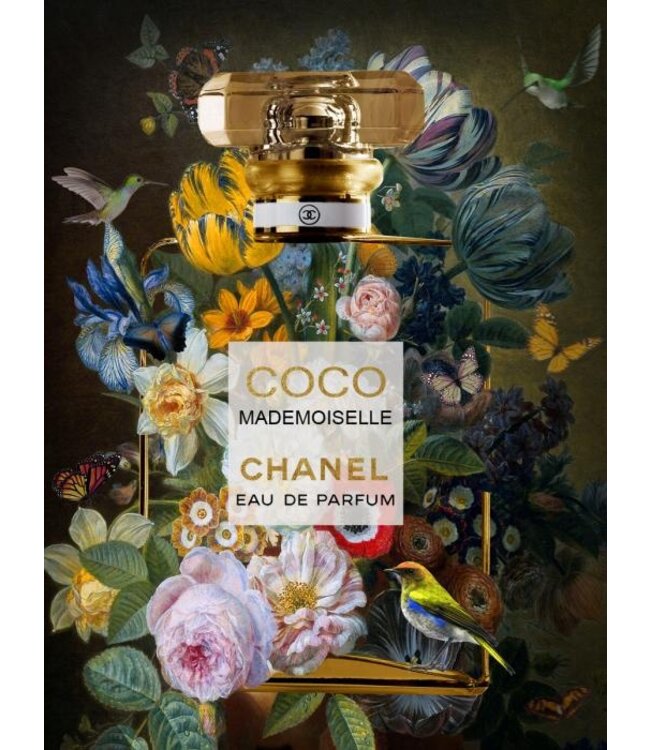 Ter Halle Glasschilderij - Coco Chanel Mademoiselle