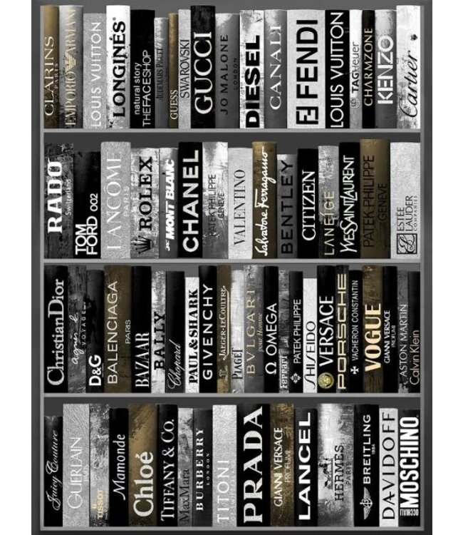 Glasschilderij-  Hermès -Versace - Prada-Vogue