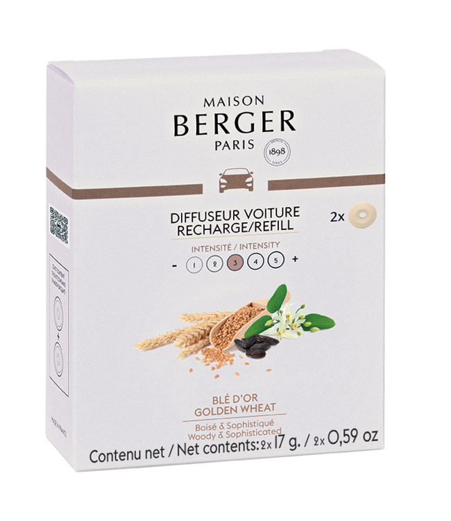 Maison Berger Maison Berger - Navulling Autoparfum - Golden Wheat