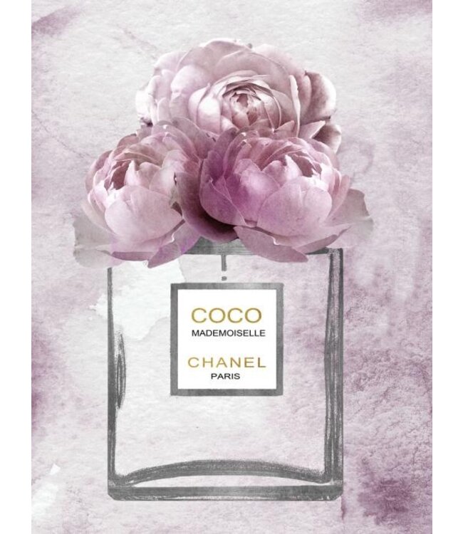 Ter Halle Coco Chanel - Glas schilderij