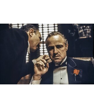 Ter Halle Glasschilderij -The Godfather - Marlon Brando
