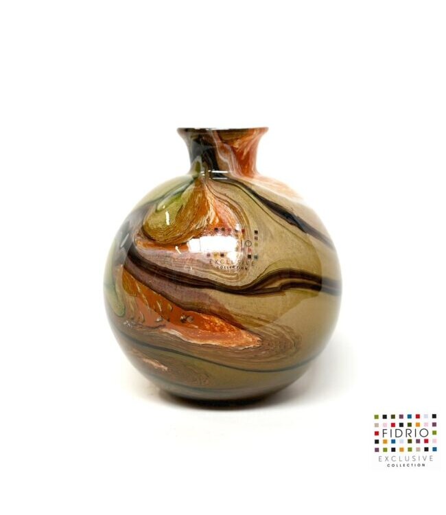 Fidrio Indian Summer vaas - bolvase with neck