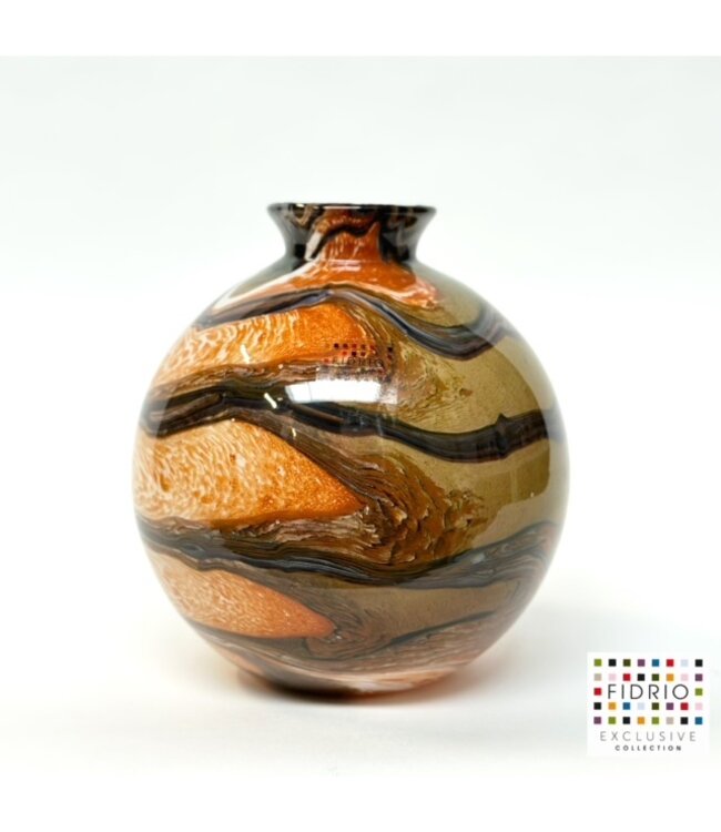 Fidrio Indian Summer vaas - bolvase with neck