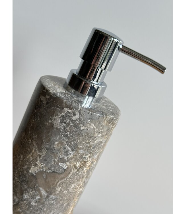 Zeeppompje/zeepdispenser - Soapdispenser Stone Grey Olive