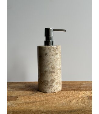 Brynxz Collections Zeeppompje/zeepdispenser - Soapdispenser Stone Sand