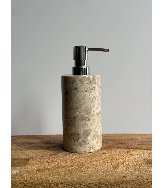 Zeeppompje/zeepdispenser - Soapdispenser Stone Sand