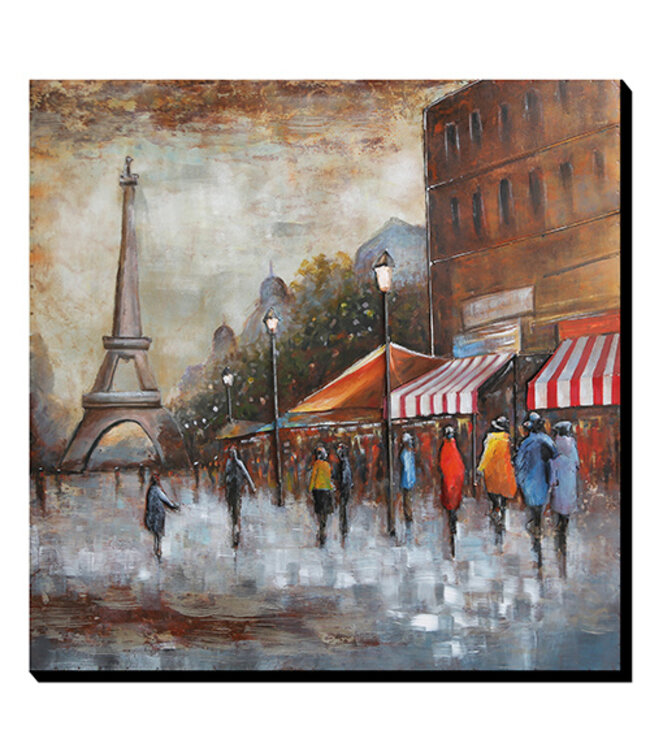 Metalen 3D schilderij - Tour de Eiffel Serie