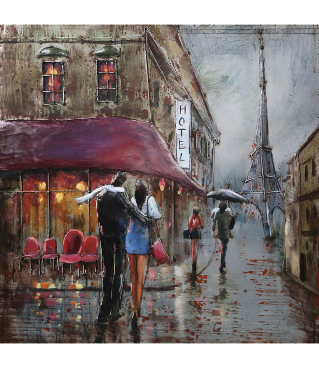 Metalen 3D schilderij - Tour de Eiffel Serie