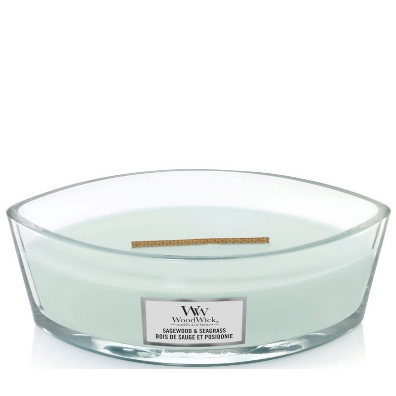 WoodWick Geurkaars Medium Vanilla & Sea Salt 275 gr