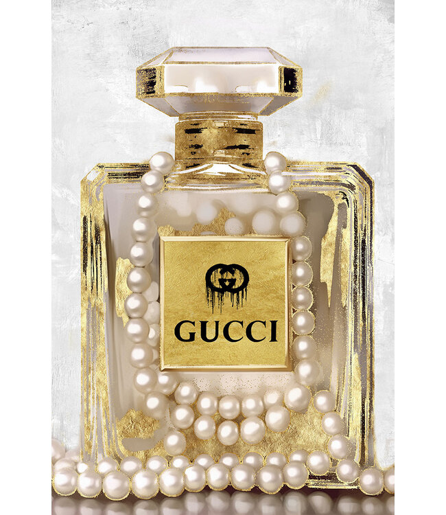 Glasschilderij - Pearls Eau de Parfum