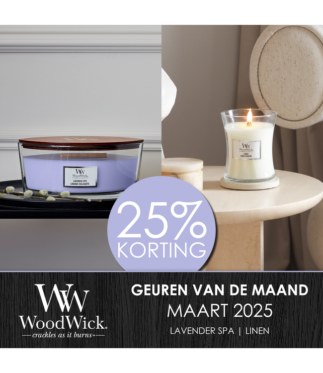 WoodWick - Geur van de maand -Linnen