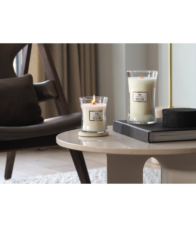 WoodWick - Geur van de maand - White Tea & Jasmine