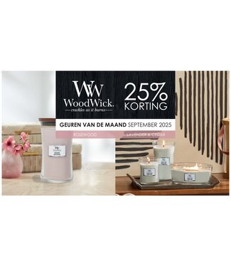 Woodwick Woodwick  - Geur van de maand -Lavender & Cedar
