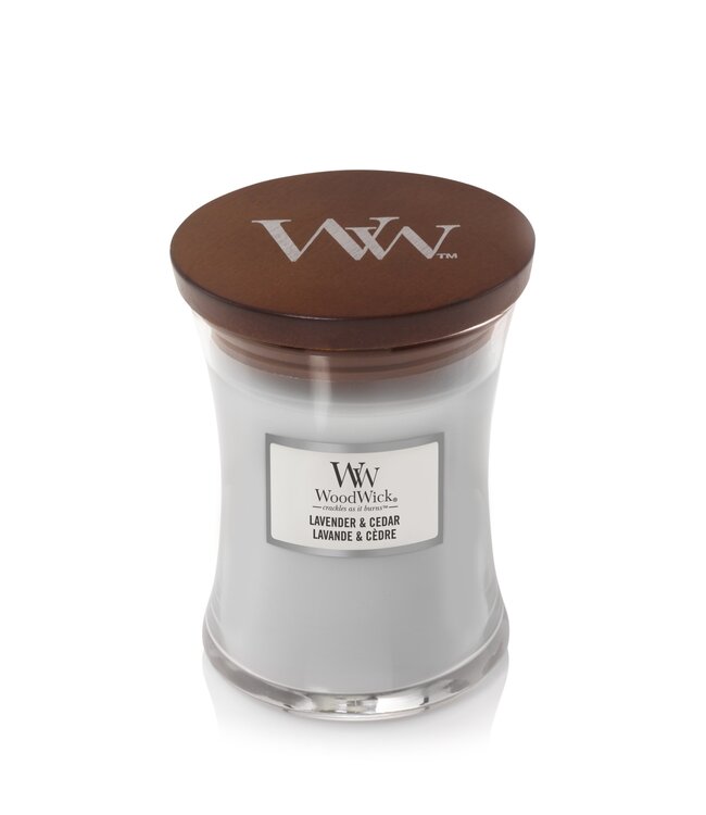 Woodwick  - Geur van de maand -Lavender & Cedar