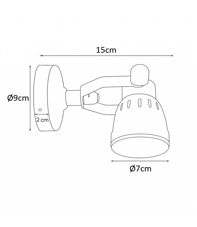 Muur Plafond spot - Indigo Cover