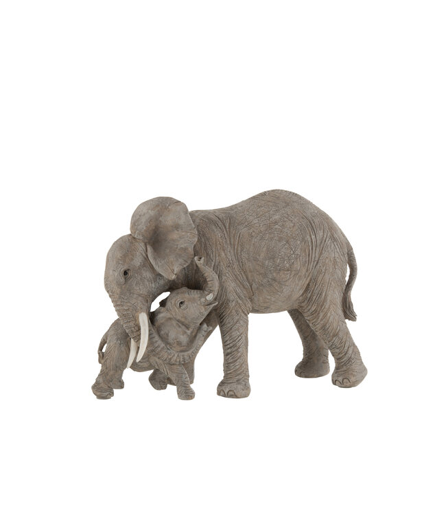 Elephant Teddybear Poly Grey