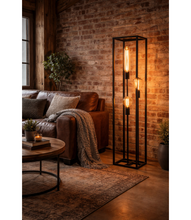 Vloerlamp Palco  Zwart