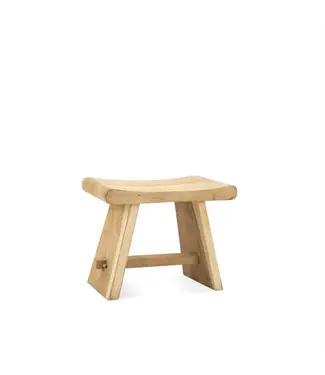 Krukjes en bankjes - Suar houten zadel krukje