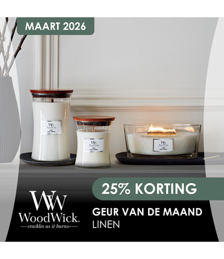 Woodwick WoodWick - Geur van de maand -Linnen