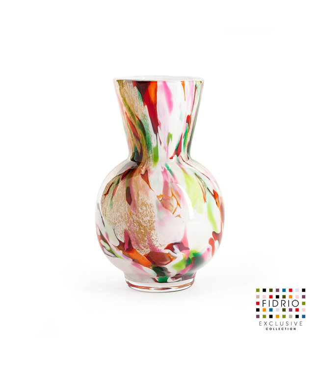Fidrio MIXED COLOURS - Design vaas Bolvase Conical Neck