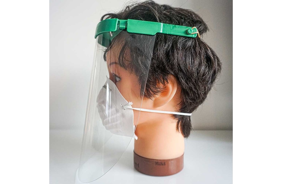 Schutz Maske Transparent - 3 Schirme
