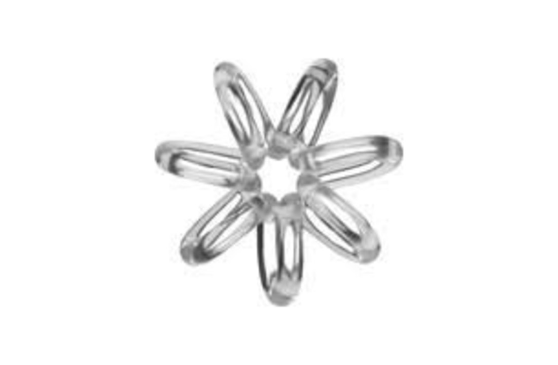 Traceless Hair Ring Crystal Clear - Nano - 1x3st.
