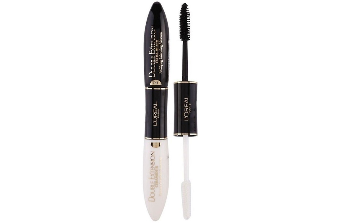 Double Extension Fortifying Extending Mascara - Extra Black - 2x6ml