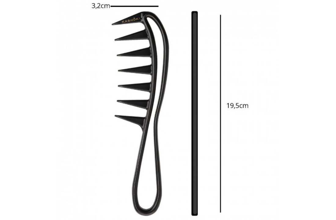 Wide Tooth Detangling Handle Comb Mayumi