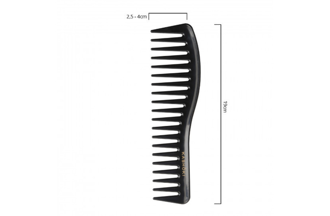 Wide Tooth Detangling Comb Sachiko - Wavy