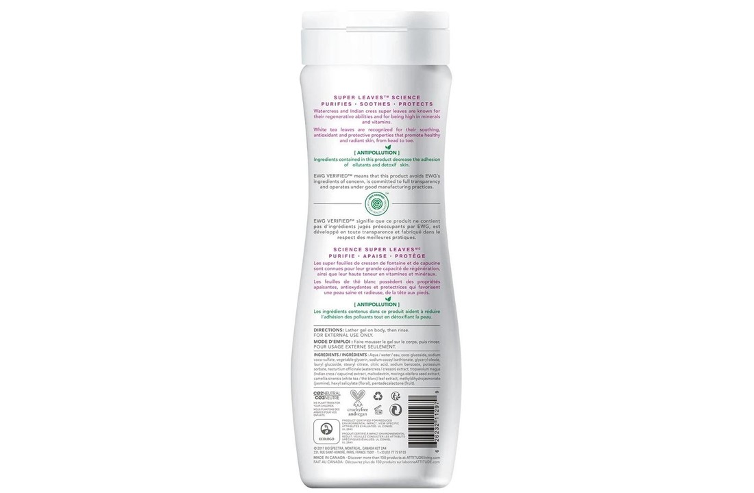 Super Leaves Soothing White Tea Douchegel - 473ml
