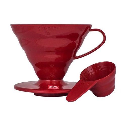 Hario Hario V60 Plastic Dripper 02 Rood - VD-02R Hario Hario V60 Plastic Dripper 02 Rood - VD-02R