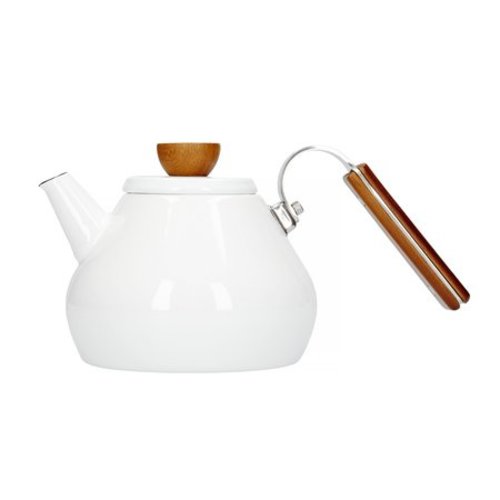 Hario Hario Bona Enamel Tea Kettle BTK-80-W Hario Hario Bona Enamel Tea Kettle BTK-80-W